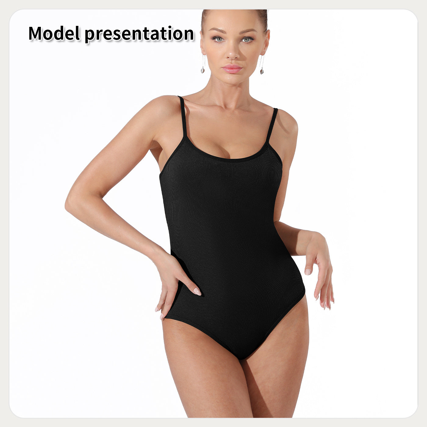 Women's Fashion Simple Solid Color Bodysuit