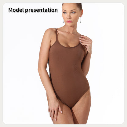 Women's Fashion Simple Solid Color Bodysuit