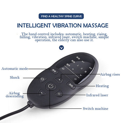 Electric Airbag Low Frequency Pulse Waist Massager Vibration Massage Support Lumbar Spine Relieve Waist Fatigue Massager