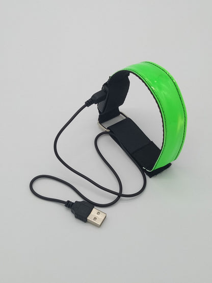 USB Charging LED Luminous Night Running Armband Bracelet Night Reflective Safety Belt Outdoor Sports Luminous Arm Band