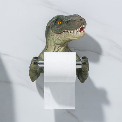 Resin Dinosaur Tissue Holder Box Toilet Waterproof Tissue Holder Toilet Modern Paper Towel Holder Punch-free Bathroom Accessory