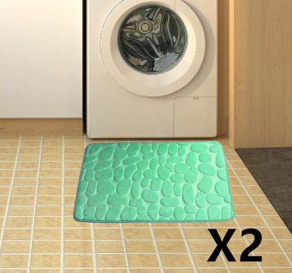 Pebble Stone Bathroom Carpet Toilet Floor Mat Door Mat