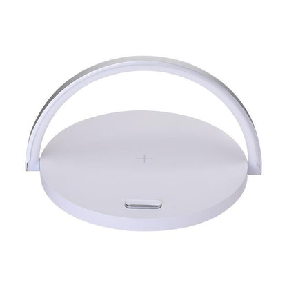 10w Wireless Charger Block Holder For Smart Phone Foldable Fast Charging Table Phone Stand Support With Led Table Lamp Portable