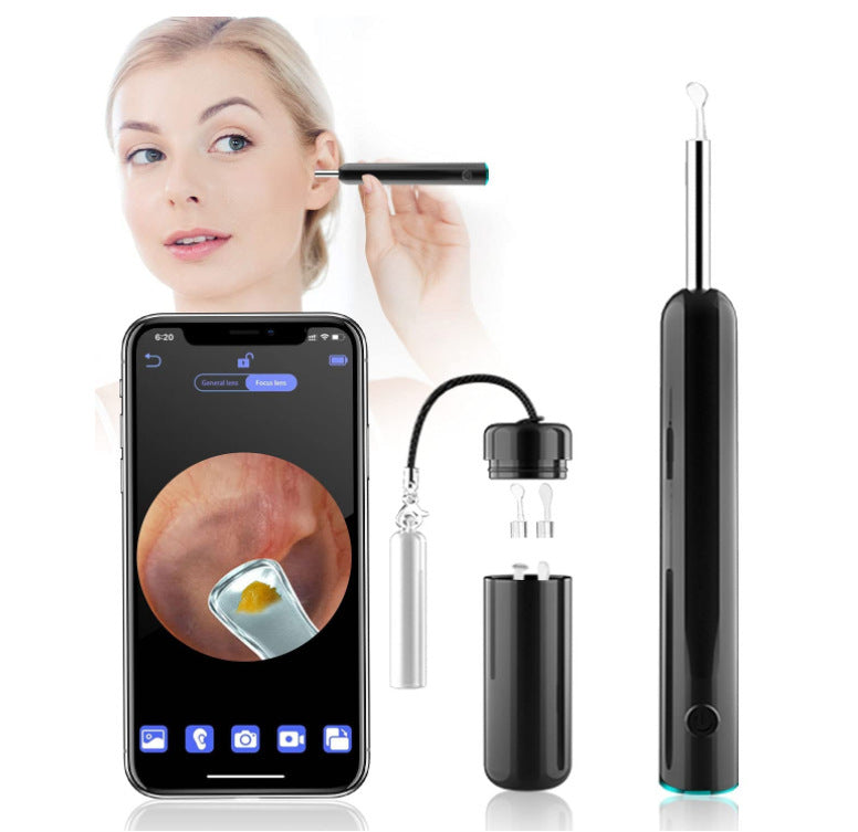 WiFi Otoscope Ear Cleaner Cleaning Endoscope Wireless Ear Inspection Camera Gyroscope Earwax Removal Tool