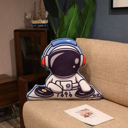 Simulation Space Series Plush Pillow Toys Astronaut Spaceman Rocket Spacecraft Stuffed Doll Nap Pillow Kids Birthday Gifts