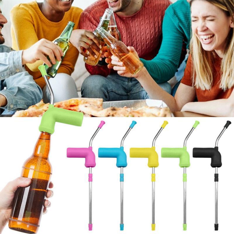 Beer Snorkel Straw Beer Bong Funnel Slammer Double Snorkel Drinking Beer Bar Tools Festivals Party Dispenser Beer Brewing