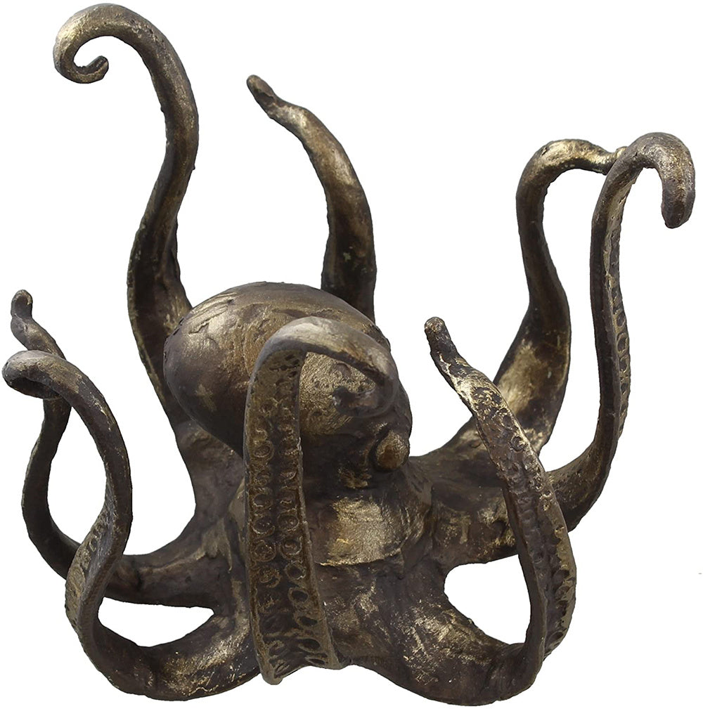 Octopus Tea Cup Holder Large Decorative Resin Octopus Table Topper Statue For Home Office Decoration