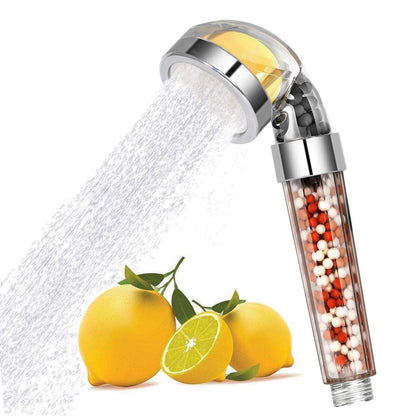 Bathroom Aroma Shower Head Vitamin C Lemon Scent Anion Shower Head High Pressure Saving Water Fragrance Filtration Bath Shower