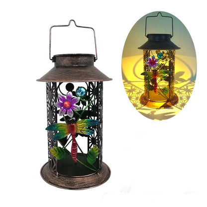 Iron Solar Lights LED Garden Lamp Table Lamp Solar Lantern For Walkway Garden Art Ornament