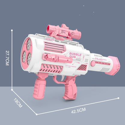 Bubbles Gun Kids Toy Rocket Soap Bubble Machine Guns Automatic Blower Portable Pomperos Toy For Children Gift