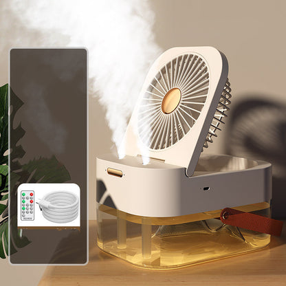 Humidifier Spray Fan Portable Fan Air Cooler Air Humidifier USB Mist Fan Desktop Fan With Night Light For Summer Home Appliance