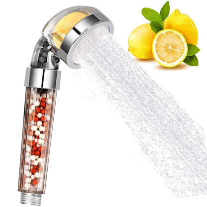 Bathroom Aroma Shower Head Vitamin C Lemon Scent Anion Shower Head High Pressure Saving Water Fragrance Filtration Bath Shower