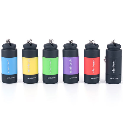 Multicolor Mini Torch USB Rechargeable Flashlight Small Pocket Light Portable Hand Lamp Waterproof Outdoor Hand Lamp