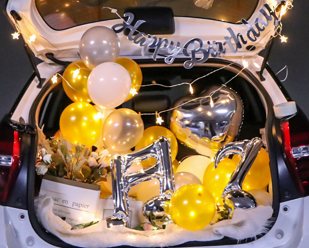 Car Trunk Surprise Arrangement Set Child Girlfriend Birthday Confession Balloon Proposal Decoration Romantic Dress