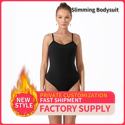 Women's Fashion Simple Solid Color Bodysuit