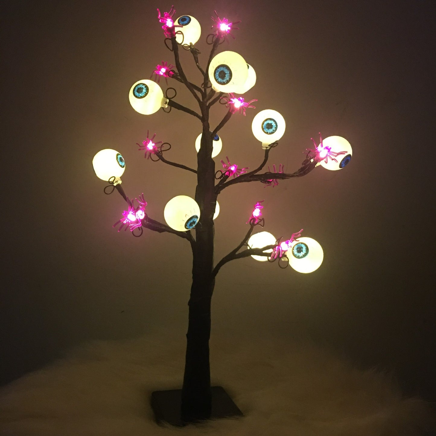 Halloween LED Ghost Eyeball Tree Light Halloween Decoration For Home Decor Desktop Spooky Desk Lamp Horror Night Lights Ornament