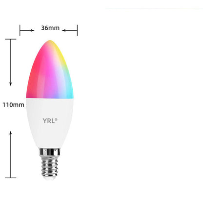 Smart WifI Led Lamp E14 RGB CW WW Led Bulb Dimmable 85-265V Voice Control Light Bulbs Alexa Google Home For Home Decorative