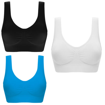 Women Yoga Tank Tops  Sports Bra Workout Fitness Running Crop Top