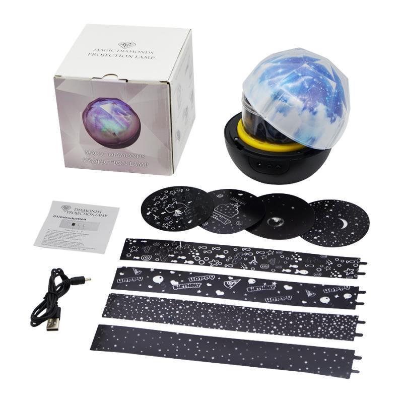 Starry Sky Night Light Planet Magic Projector Earth Universe LED Lamp Colorful Rotate Flashing Star Kids Baby Christmas Gift