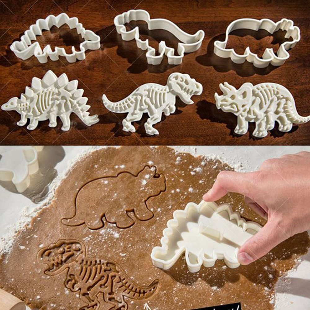 Dinosaur Biscuit Mould Sugar Craft Embossing Mold 3D Dessert Baking Mold Fondant Decoration Tool