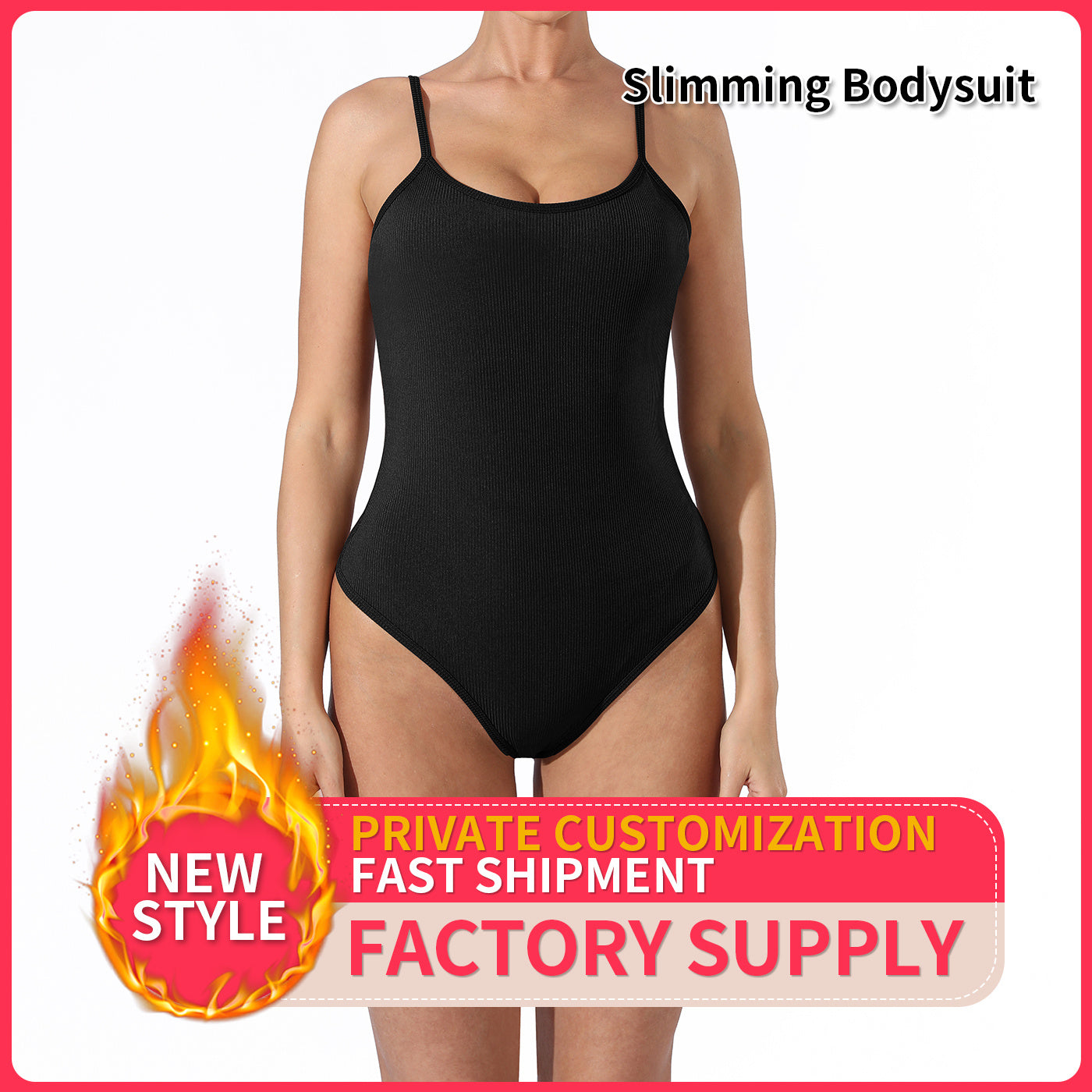 Women's Fashion Simple Solid Color Bodysuit