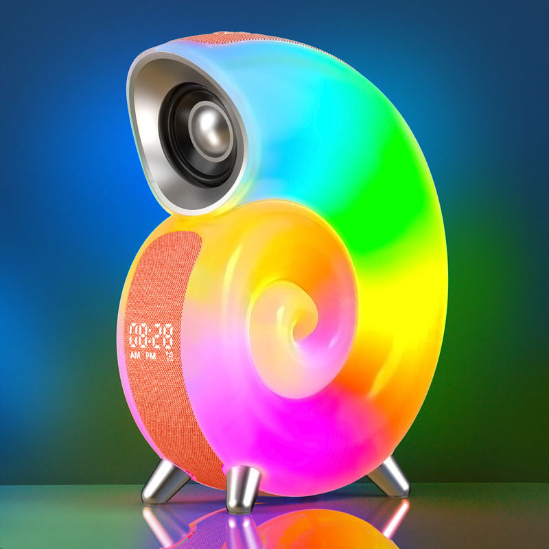 Conch Smart RGB Atmosphere Light Bluetooth Speaker Alarm Clock Wake-up Lamp White Noise Machine For Sleeping Baby APP Control