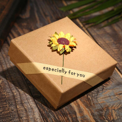 You Are My Sunshine Sunflower Necklace Women Men