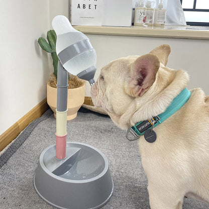 Automatic Pet Water Dispenser Stand Feeder Bowl Adjusting Height Water Bottle Cat Dog Water Drinker Water Fountain Feeding