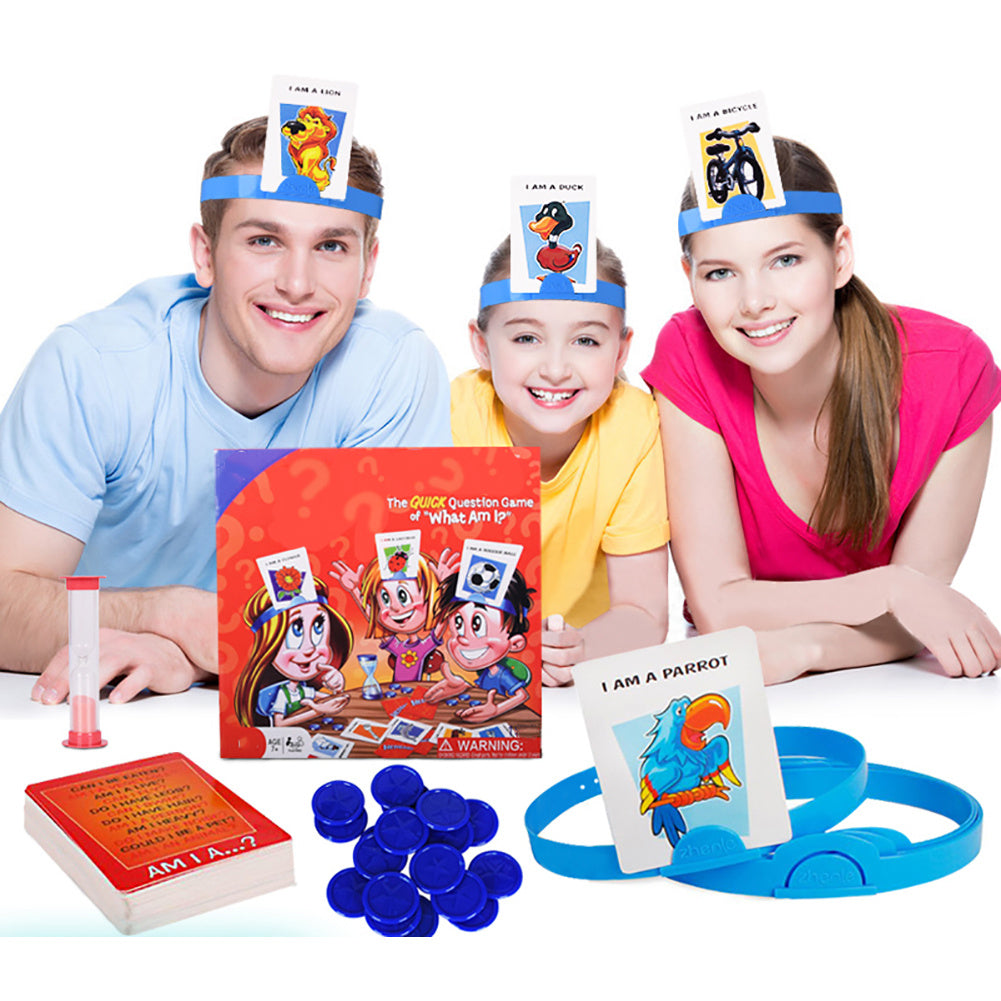 Quick Question Of What Am I Cards Board Game Funny Gadgets Novelty Toys Children Parents Party Games