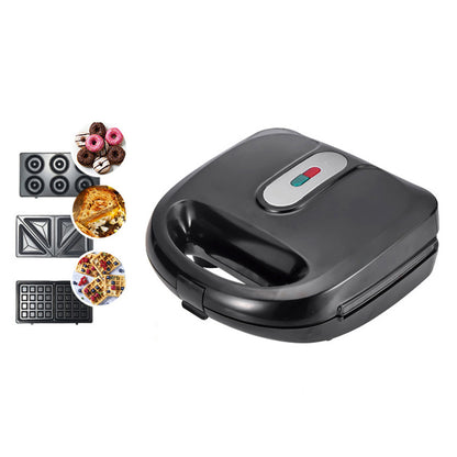 6-in-1 Waffle Maker EU Plug Sandwich Maker Grill Breakfast Maker Doughnut Cake Maker Compact Kitchen Dining Kitchen Accessories