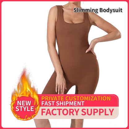 Women's Fashion Simple Solid Color Bodysuit