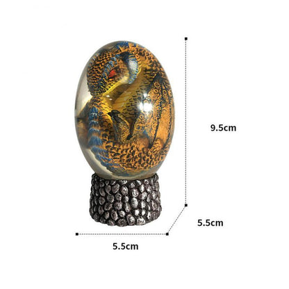 LED Lava Dragon Egg Ornamental Decor Dinosaur Egg Statue Resin Dragon Egg Crystal Minerale Gemstone Reiki Home Decor