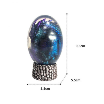 LED Lava Dragon Egg Ornamental Decor Dinosaur Egg Statue Resin Dragon Egg Crystal Minerale Gemstone Reiki Home Decor