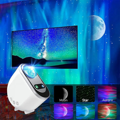 Aurora Borealis Starlight Projectors LED Galaxy Star Atmosphere Galaxy Night Light Home Bedroom Sky Moon Lamp Room Decor Gift