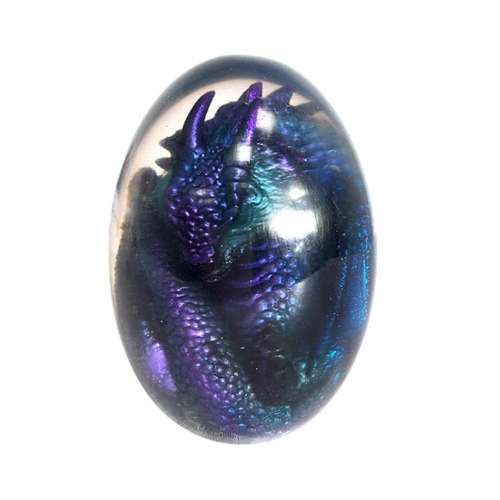 LED Lava Dragon Egg Ornamental Decor Dinosaur Egg Statue Resin Dragon Egg Crystal Minerale Gemstone Reiki Home Decor