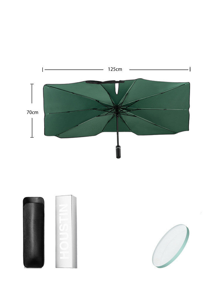 Super Strong Sunscreen Folding Compact Portable Rain And Rain Strong Car Umbrella