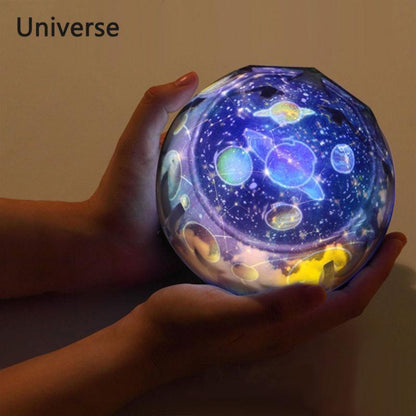 Starry Sky Night Light Planet Magic Projector Earth Universe LED Lamp Colorful Rotate Flashing Star Kids Baby Christmas Gift