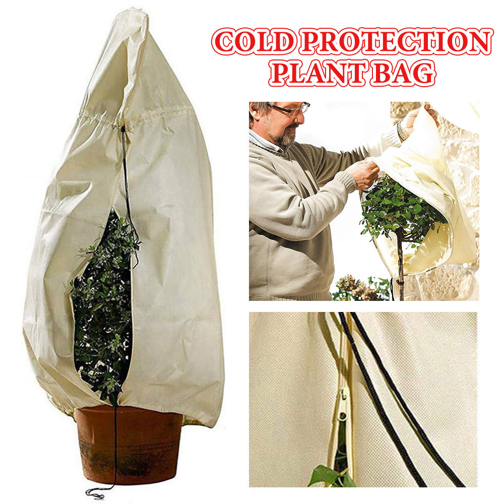 Plant Cover Winter Warm Cover Tree Plant Protecting Bag Nonwoven Frost Protection For Yard Garden Plants Small Tree Against Cold